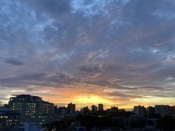 夕日